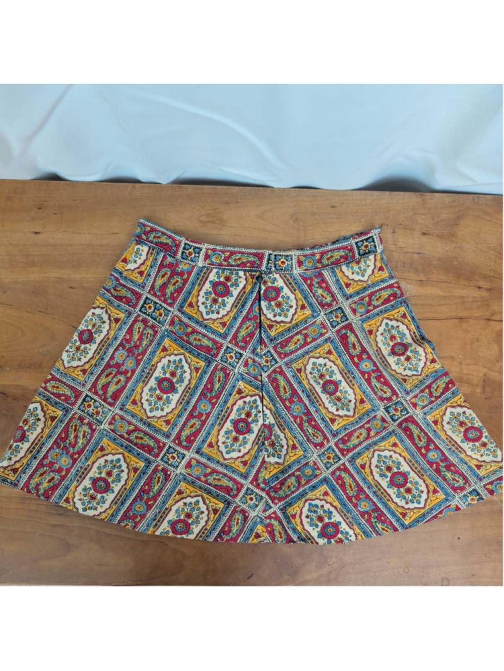 Vintage Ladies' Handmade Paisley Mini Skirt